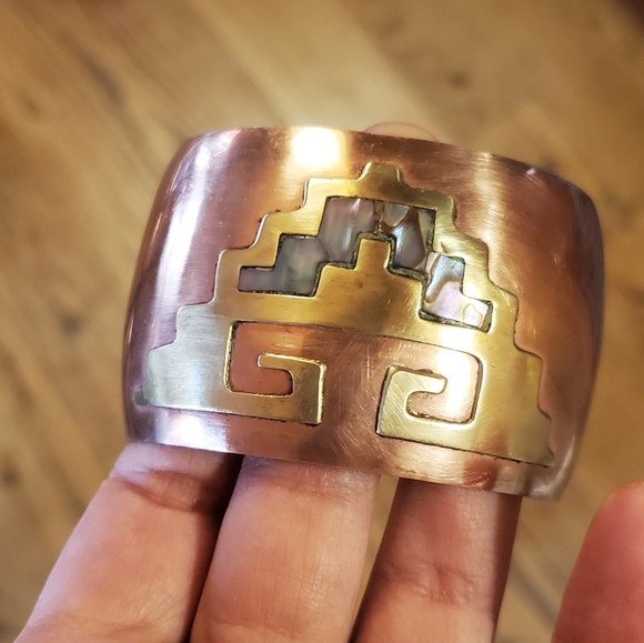 *RARE* Vintage Designer Celia Harms Wrist Cuff - Picture 6 of 12